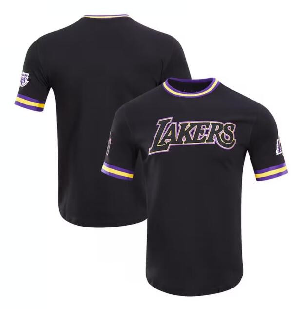 Men's Los Angeles Lakers Blank Black Stitched Jersey